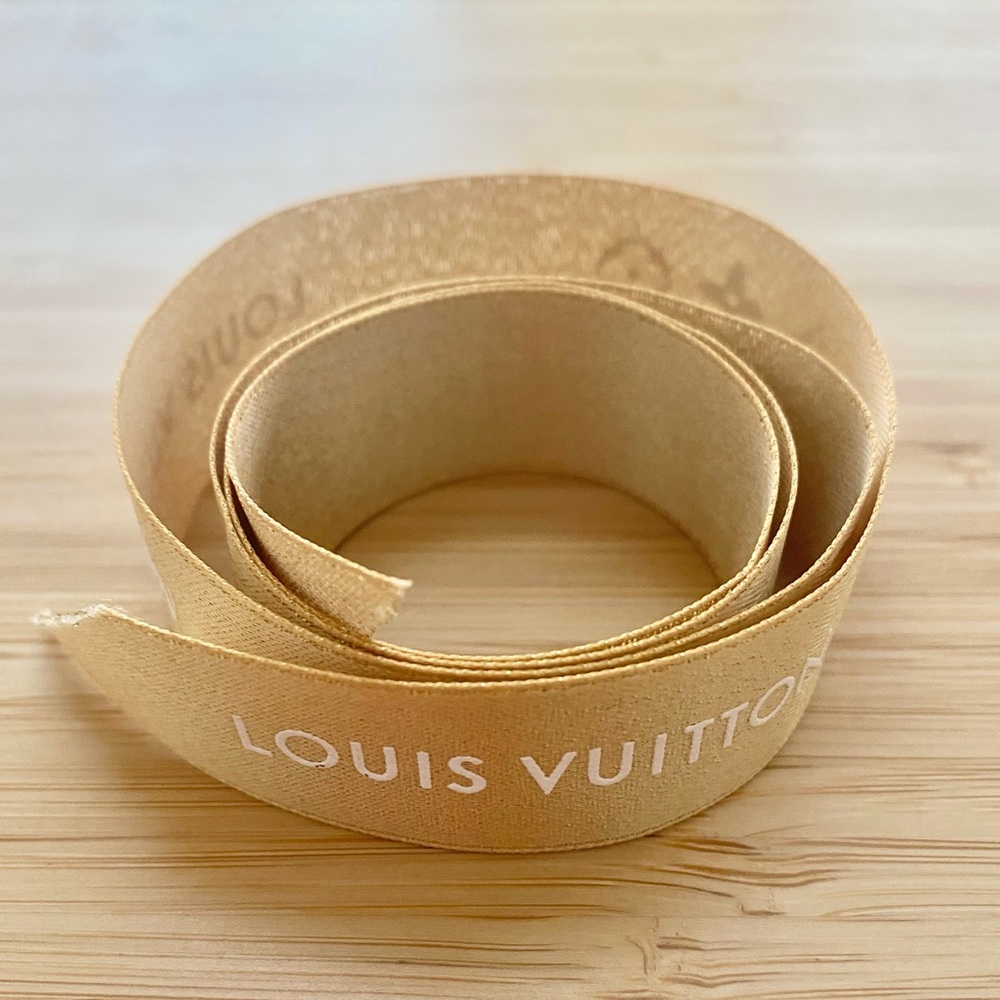 Louis Vuitton Gold Ribbon Gold Louis Vuitton Bow Louis Vuitton Bag Ribbon